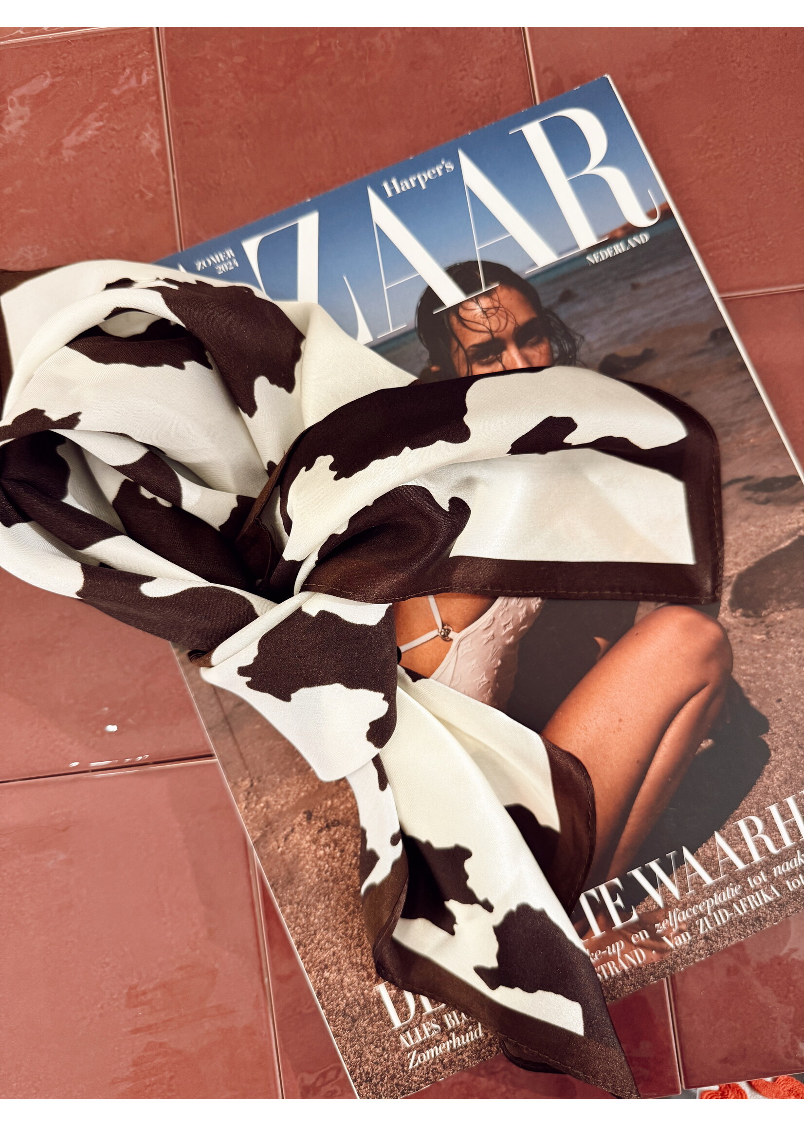 Scarf Silky - Cowprint