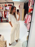 Terry Cloth Pants - Creme