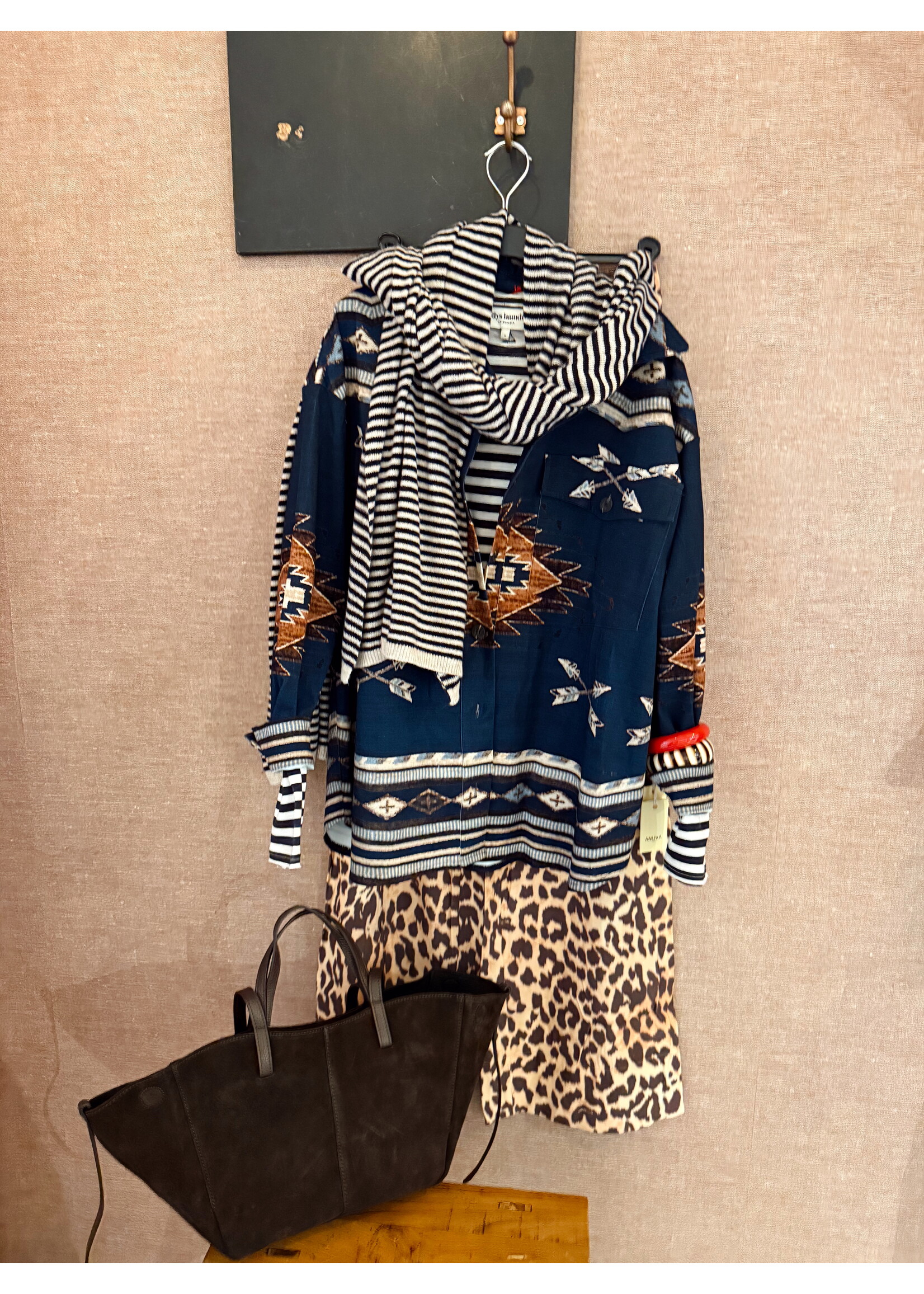 Scarf Striped Blue/White