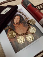 Gold Necklace Coin