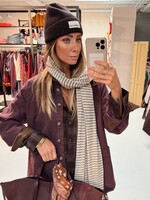 Scarf Striped Creme/Taupe