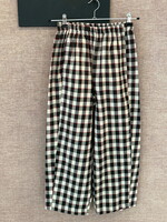 Checkered Pants 7/8 Black