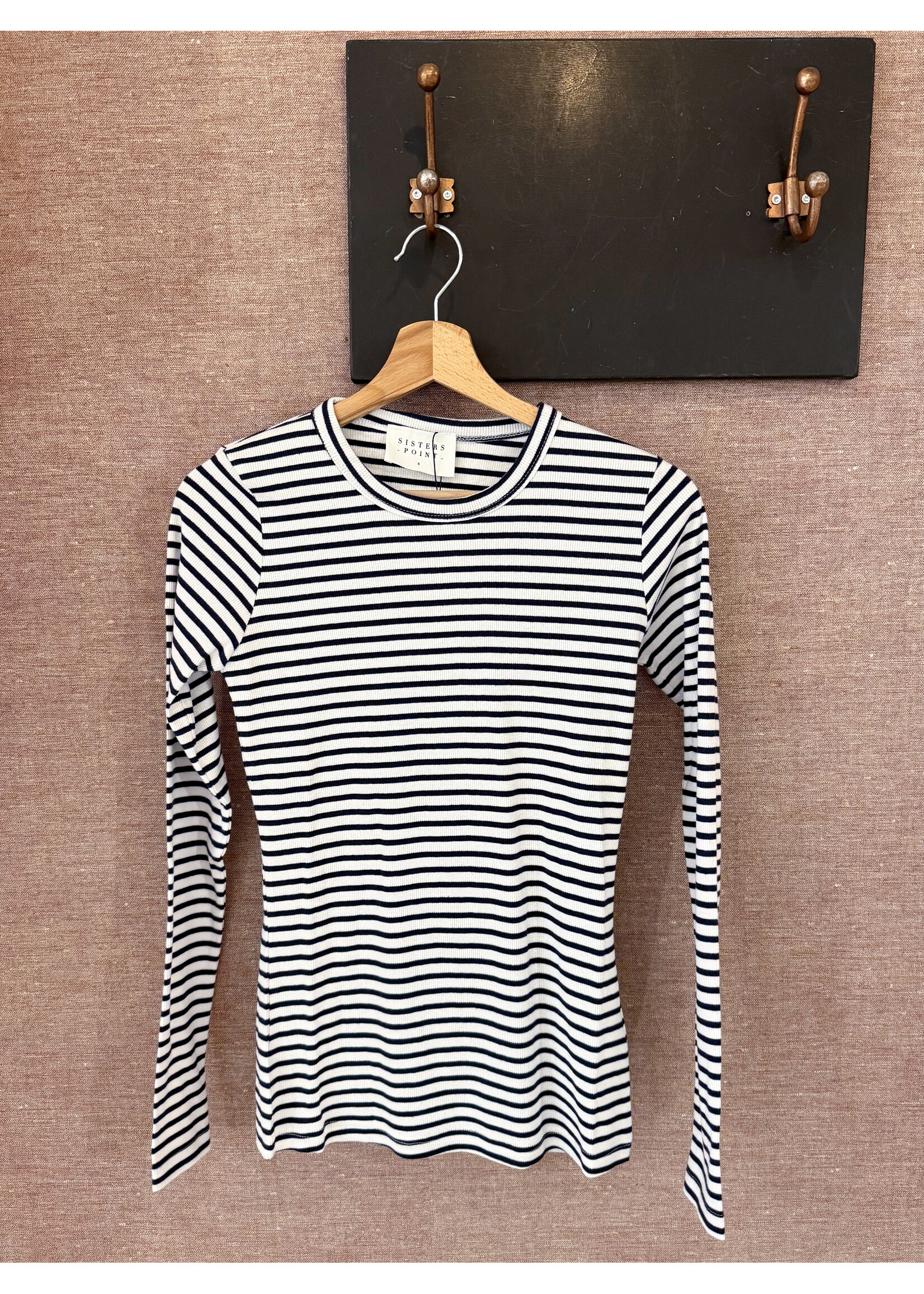 Striped Longsleeve - Cream/Navy