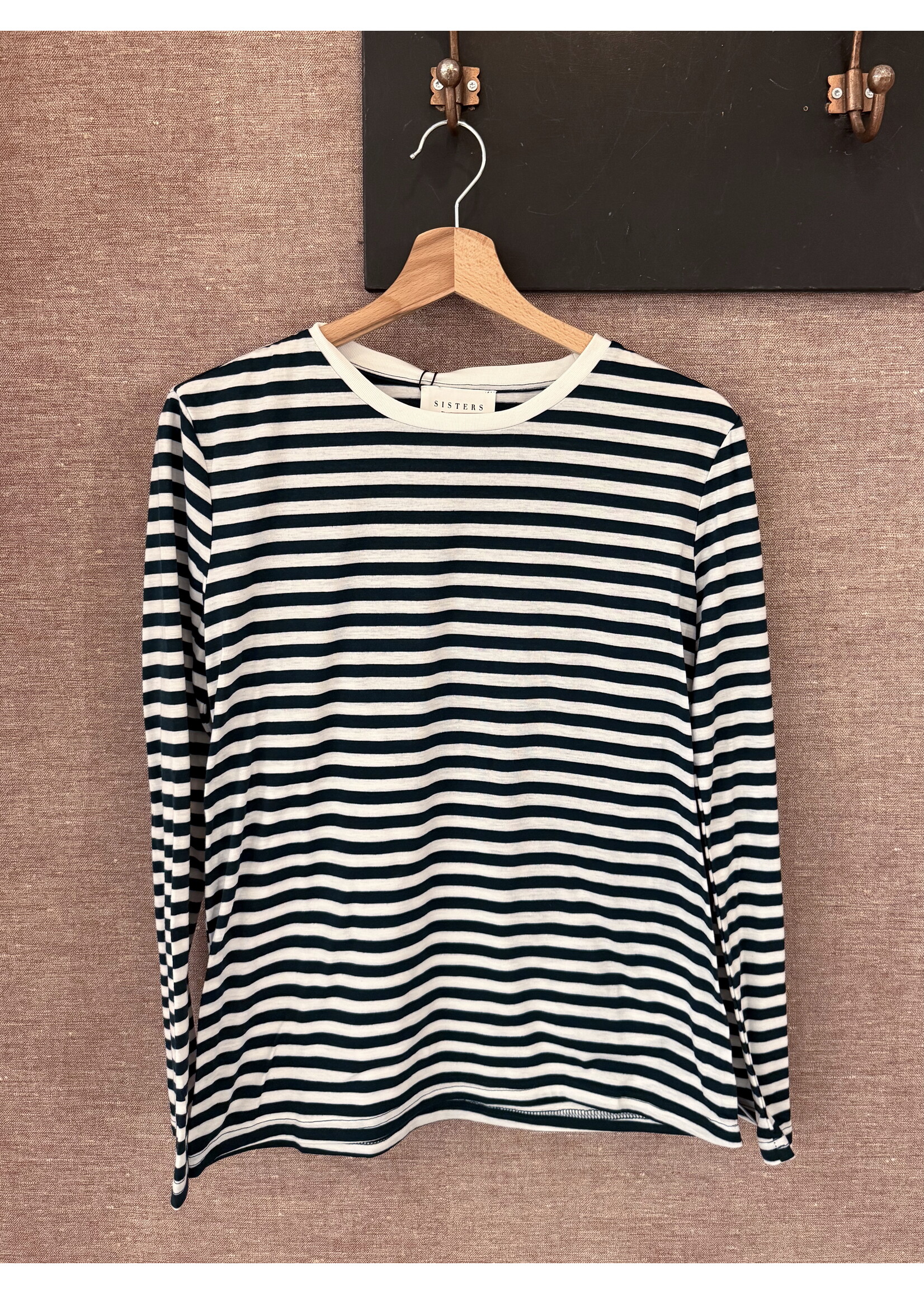 Striped Longsleeve - Pine/Cream