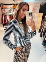 Striped Longsleeve - Pine/Cream