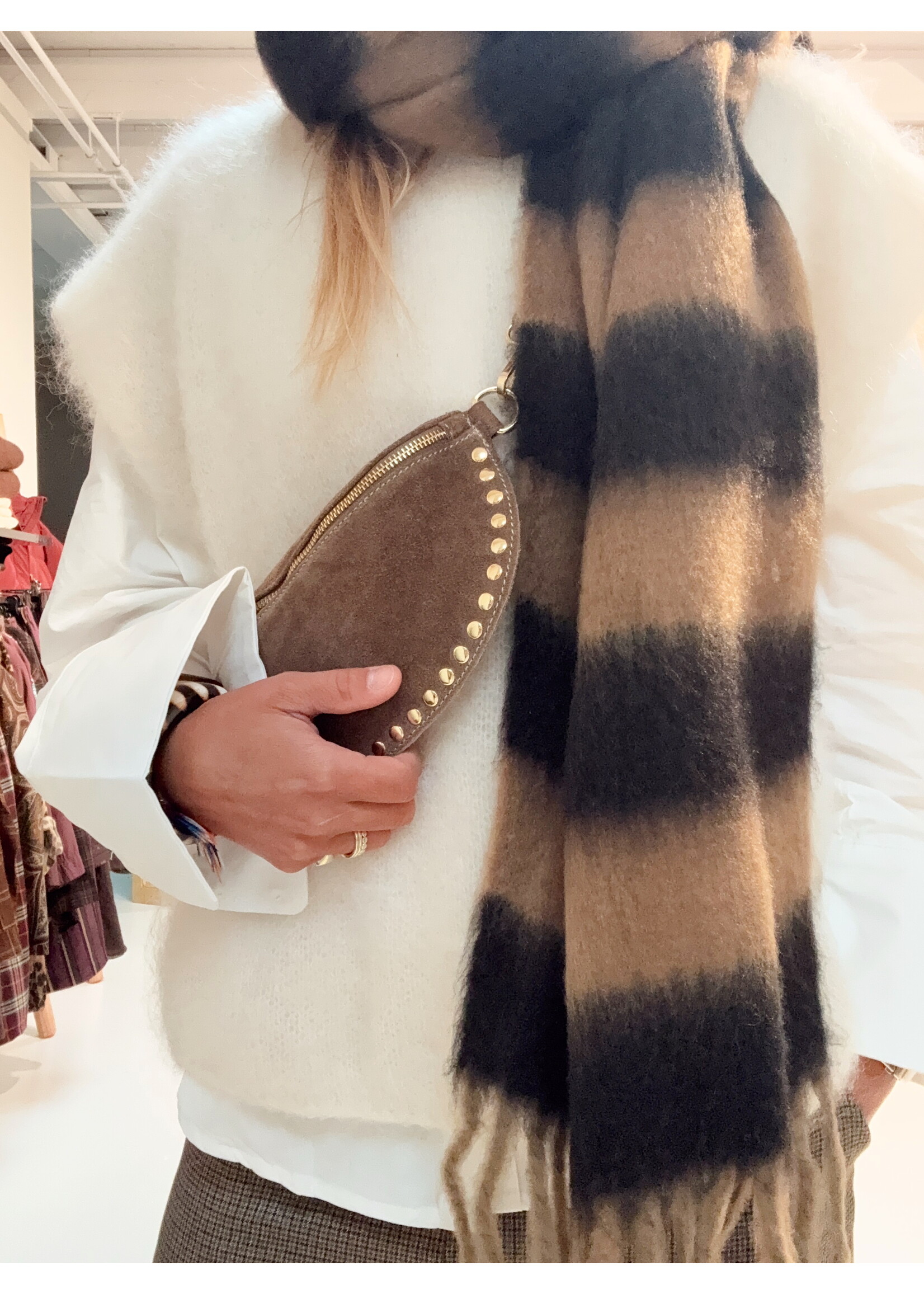 Tan-Brown Soft Scarf