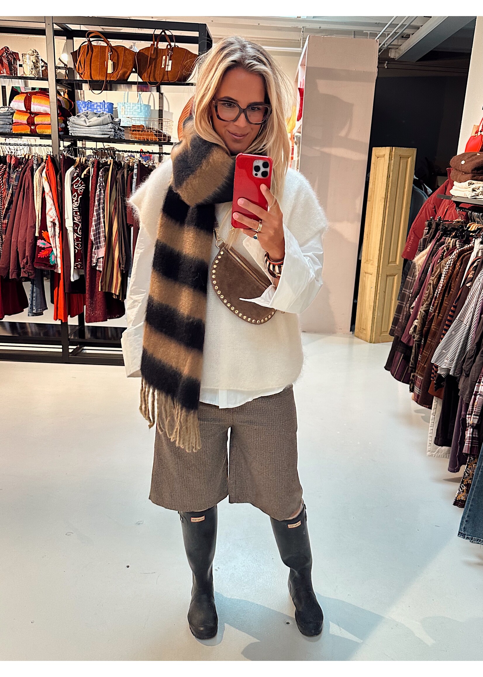 Tan-Brown Soft Scarf