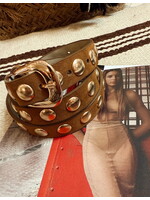 Brown Studded Belt
