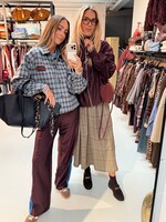 Checkered Jacket Blue/Burgundy