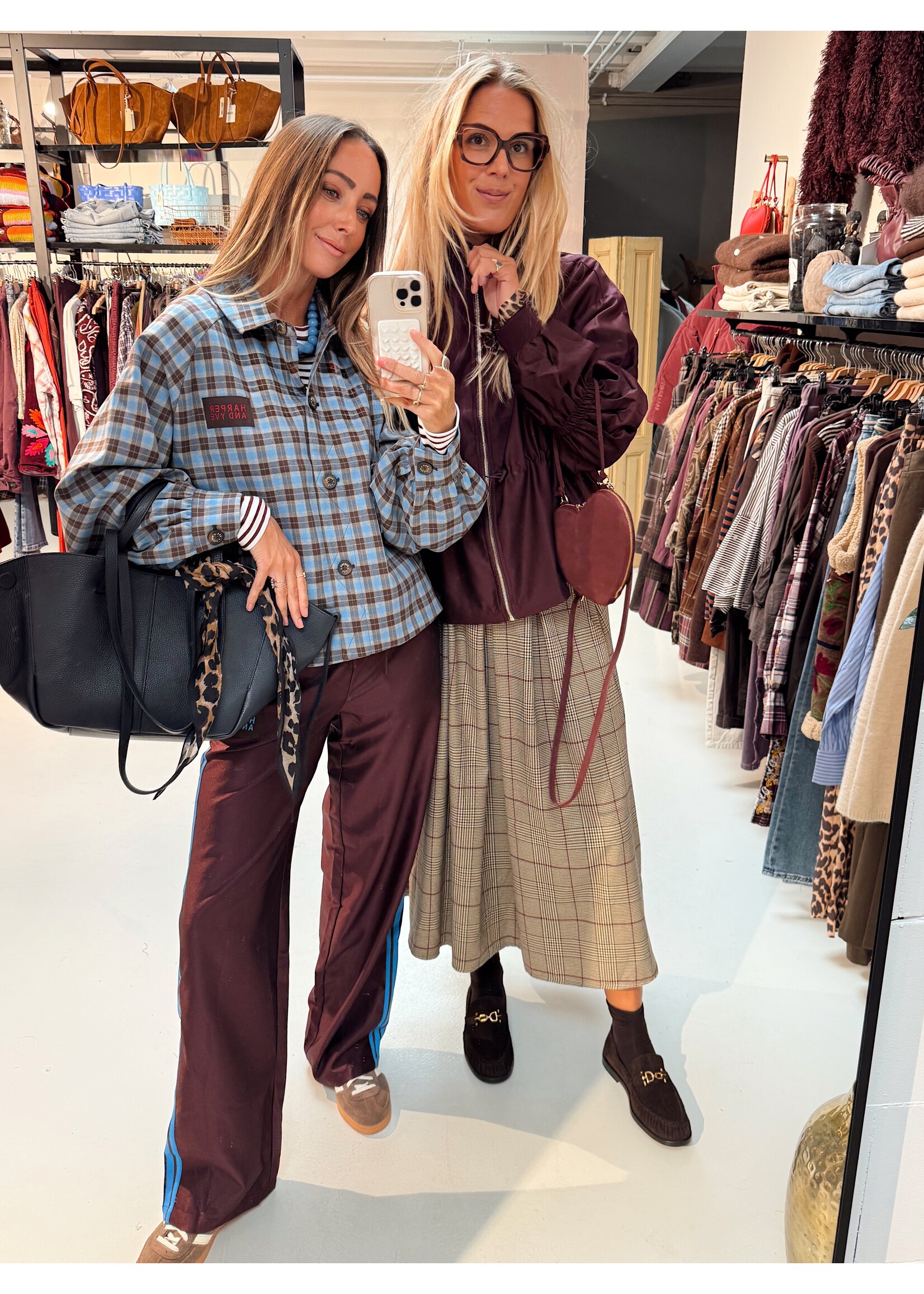 Checkered Jacket Blue/Burgundy