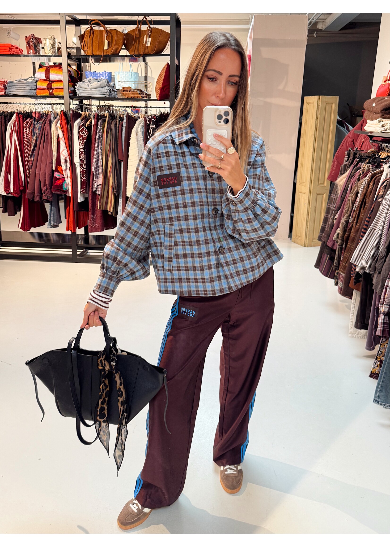 Checkered Jacket Blue/Burgundy