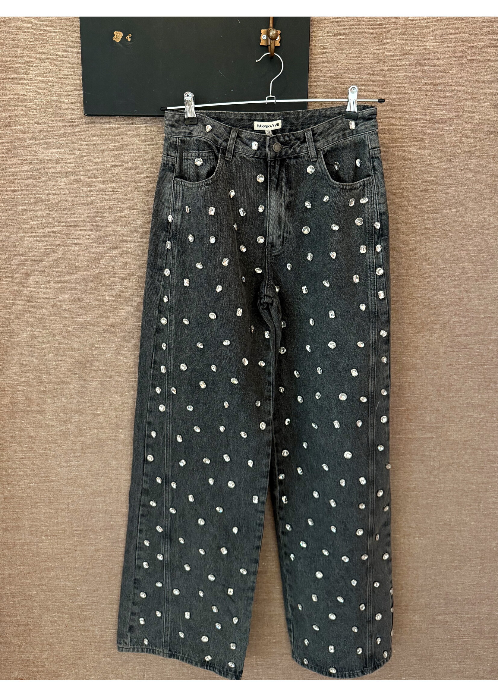 Strass Jeans Grey