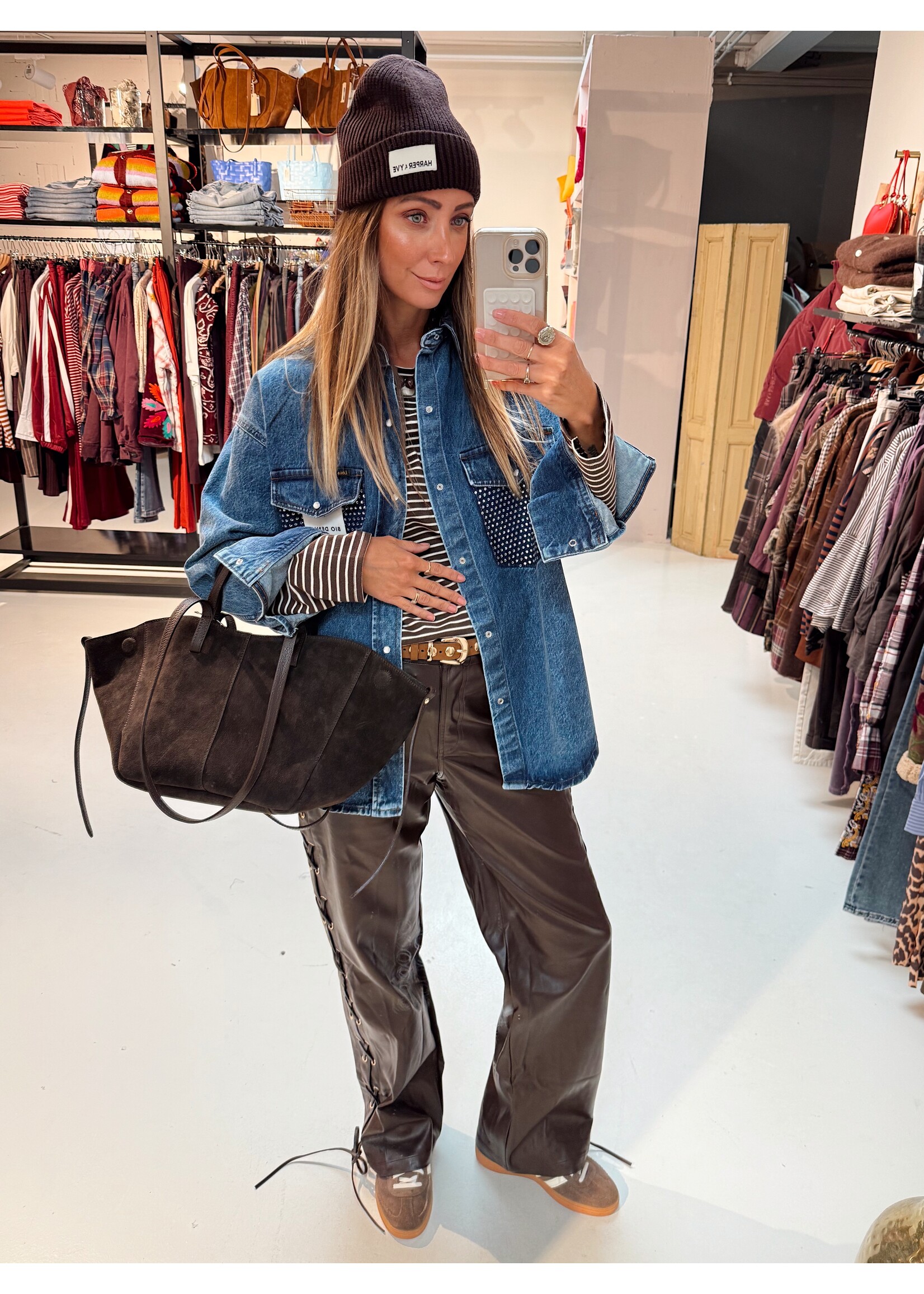 Strass Shirt Blue Denim