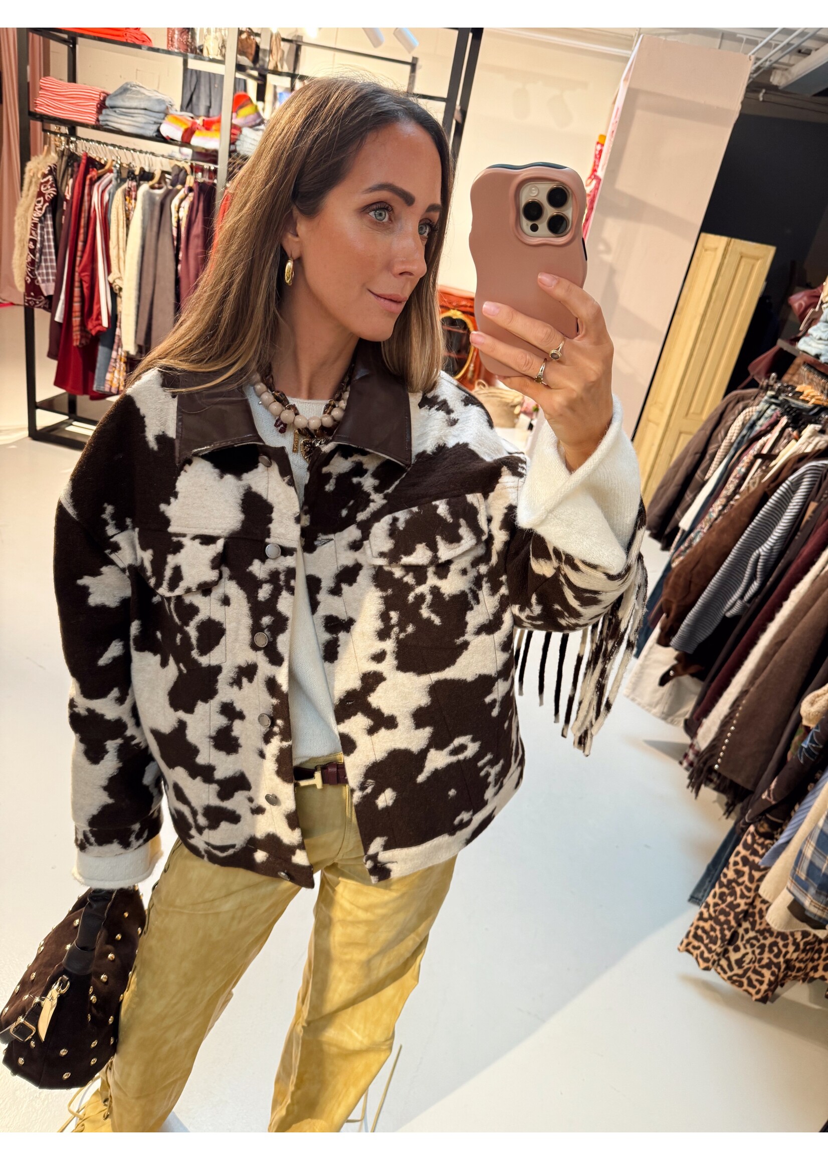 Fringe Cow Jacket