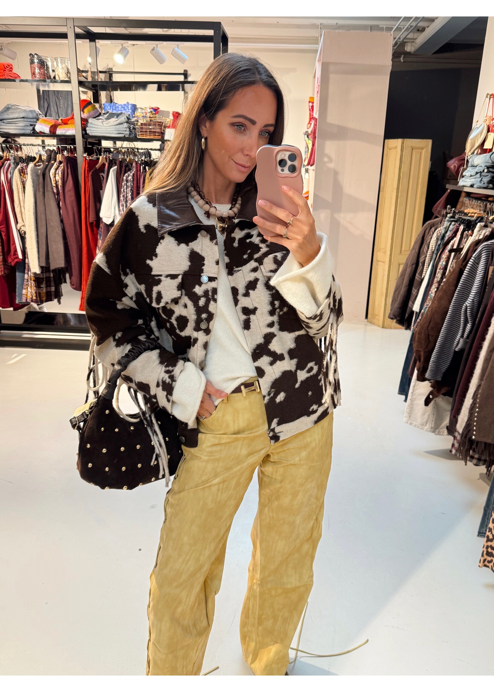 Fringe Cow Jacket