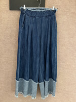 Jeans Wide Leg Ruffle