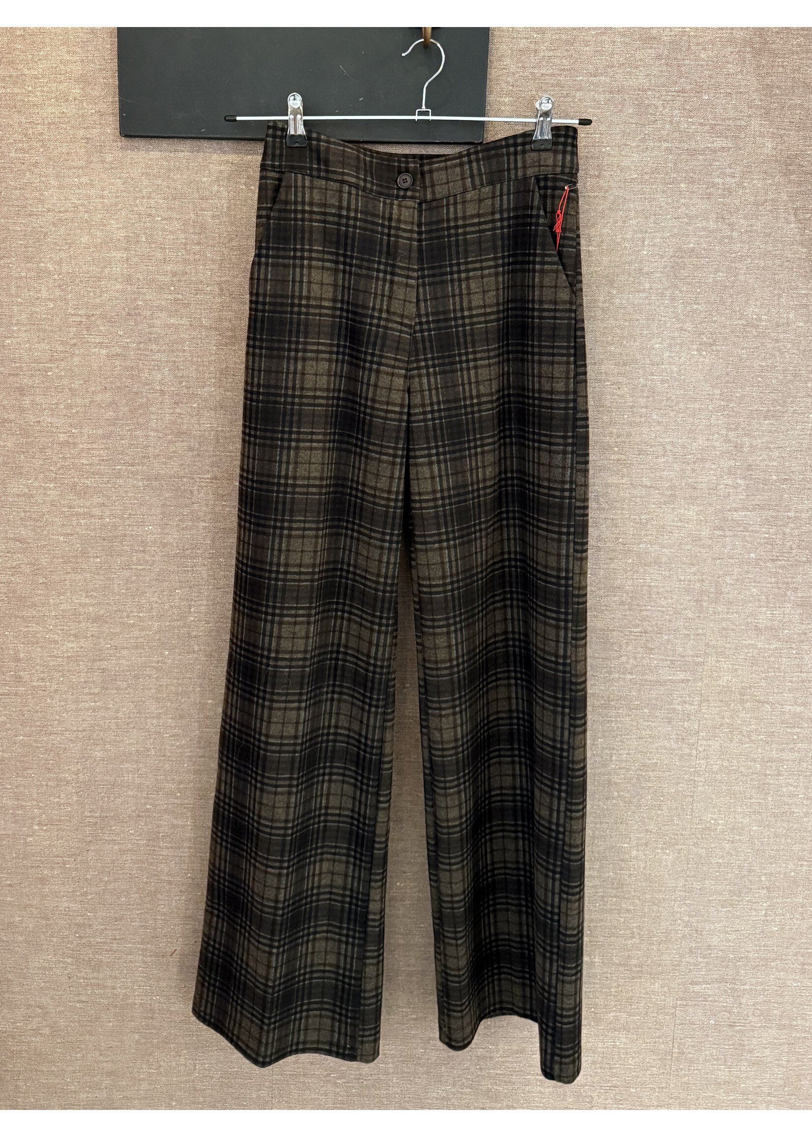 Checkered Pantalon - Green