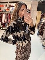 Cardigan Diamond - Brown