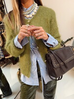 Cardigan Olive Green - Woolblend