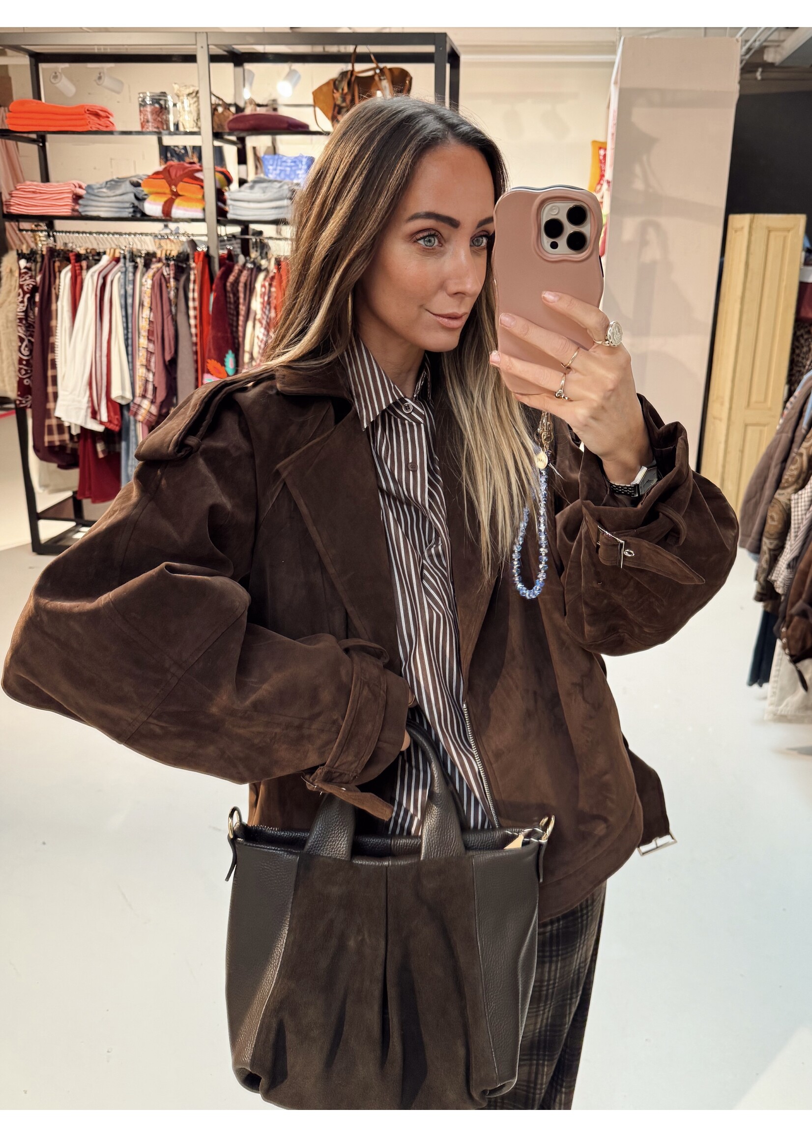 Bag Brown - Suede Leather