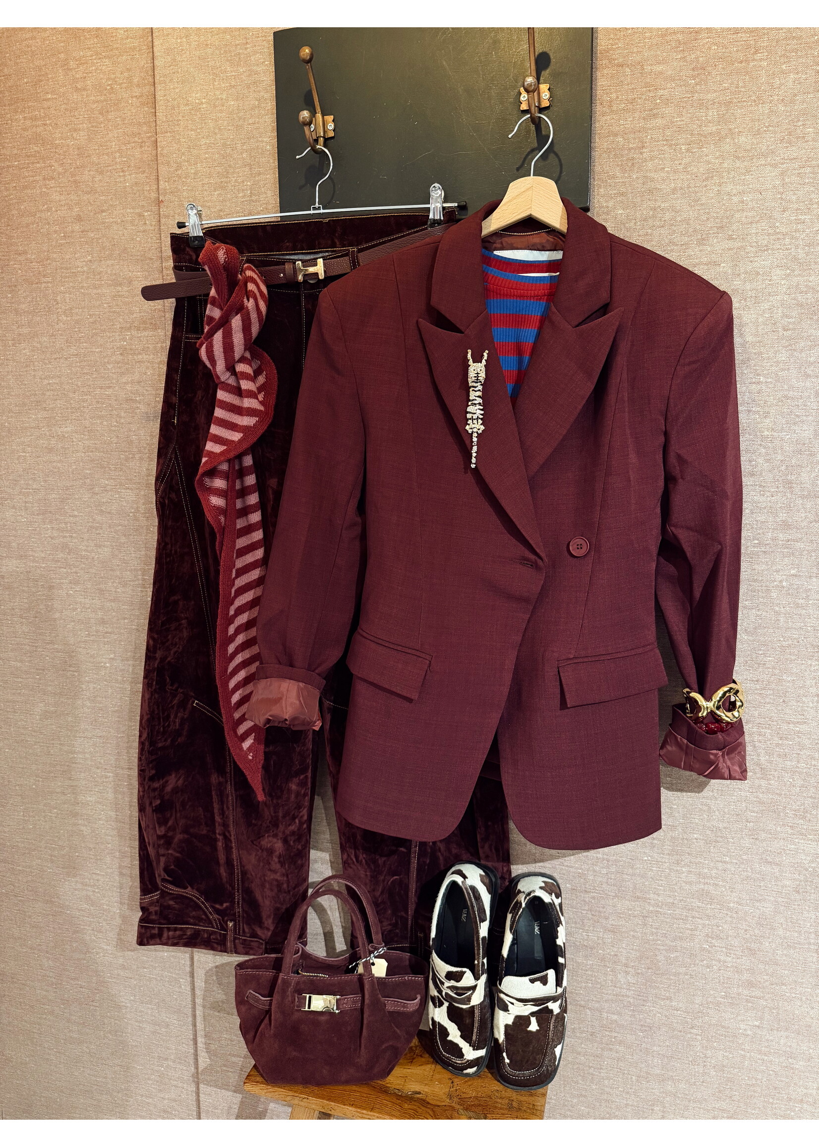 Bag Bordeaux - Suede