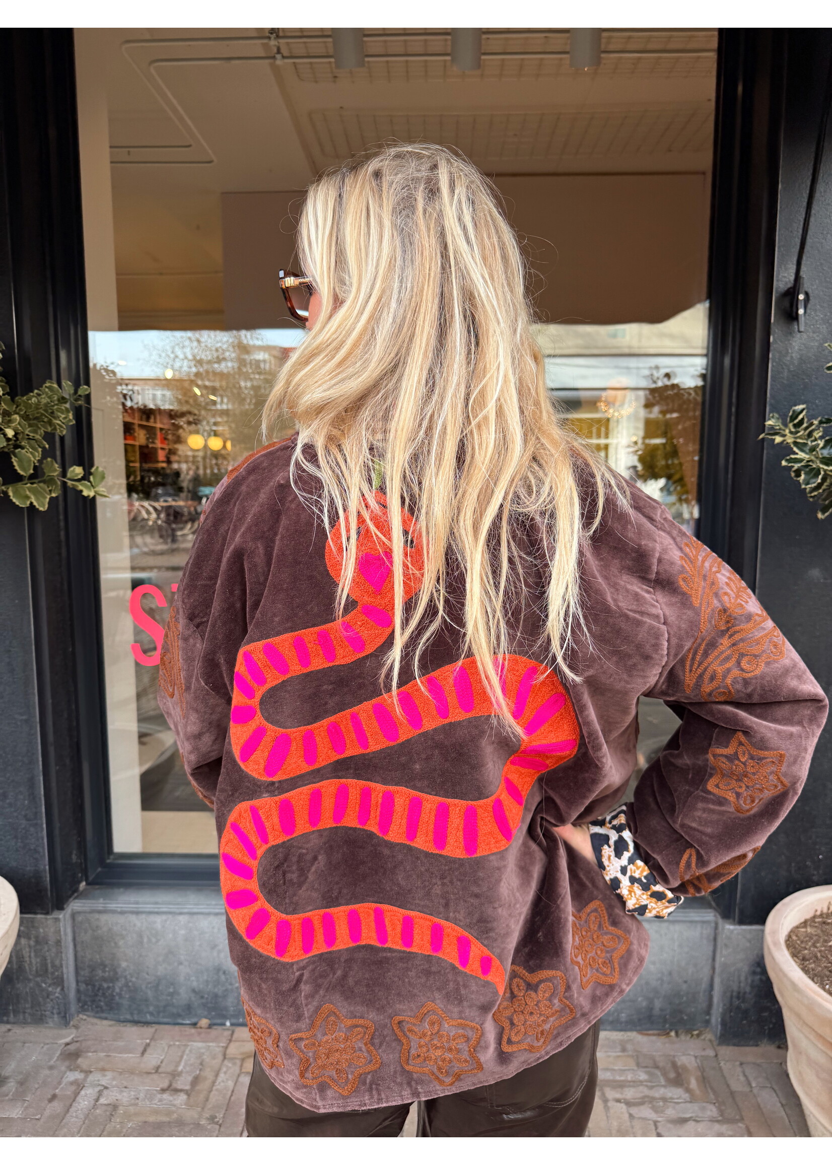 Stijlbandiet Jacket - Velours Snake