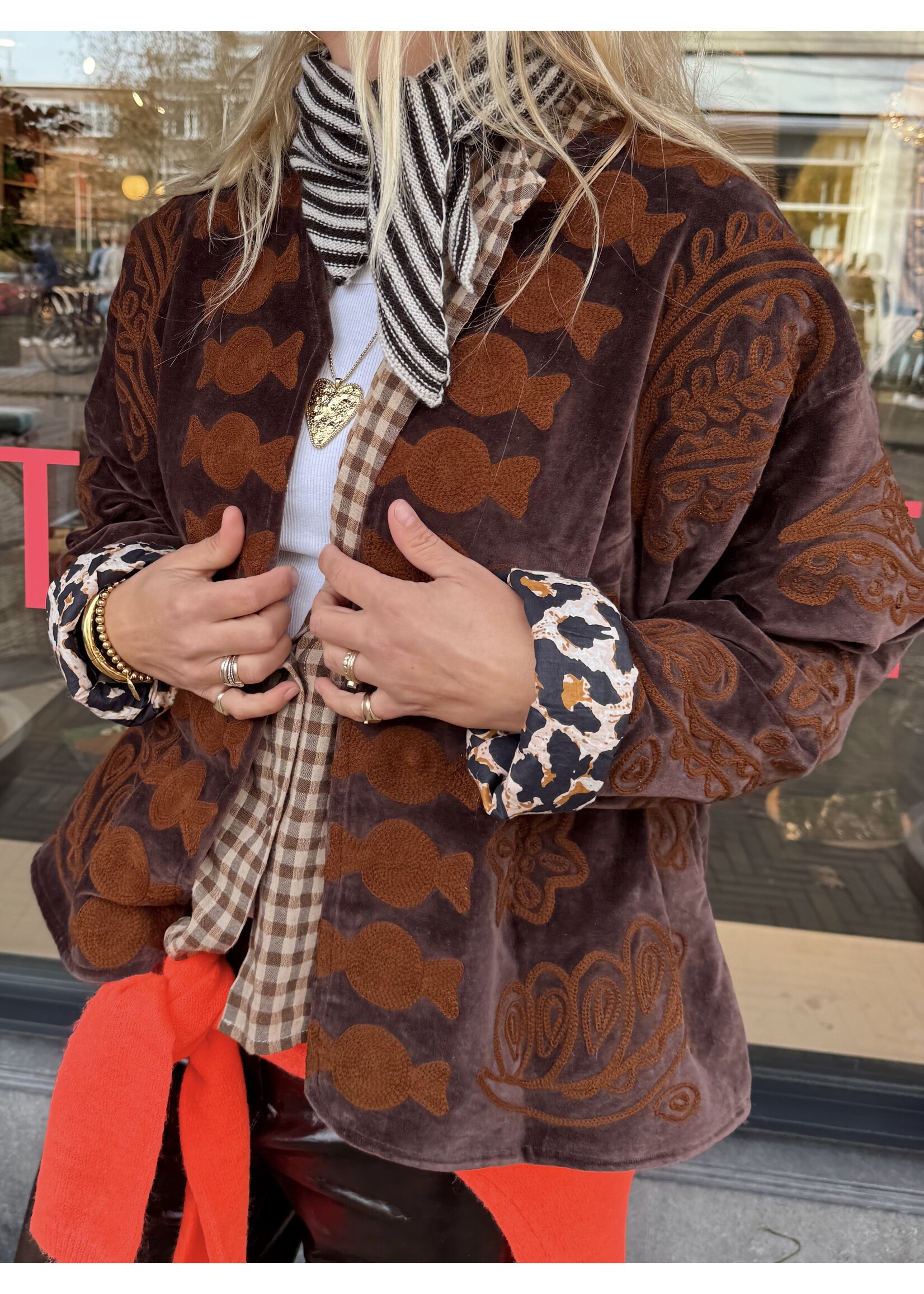 Stijlbandiet Jacket - Velours Snake