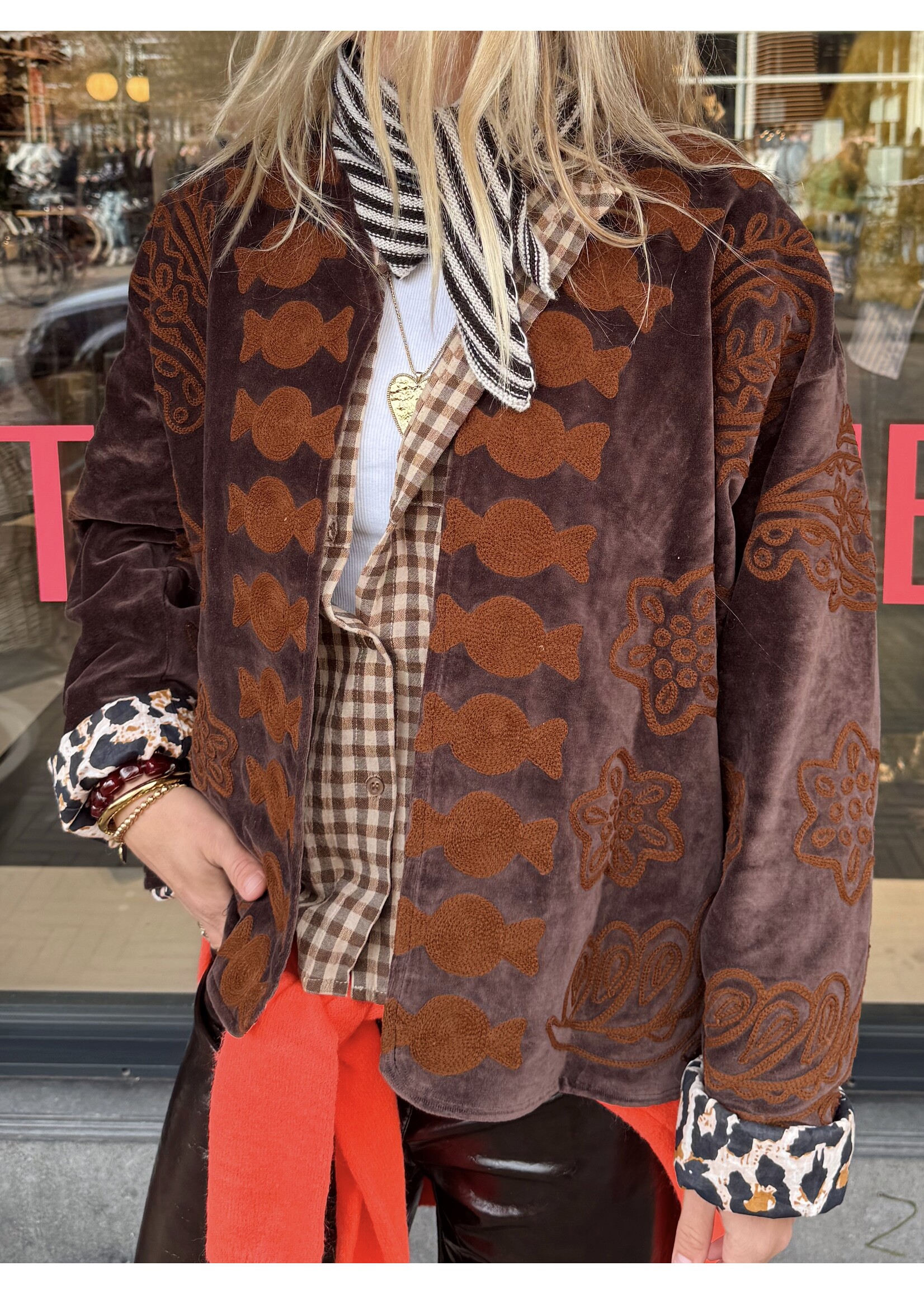 Stijlbandiet Jacket - Velours Snake