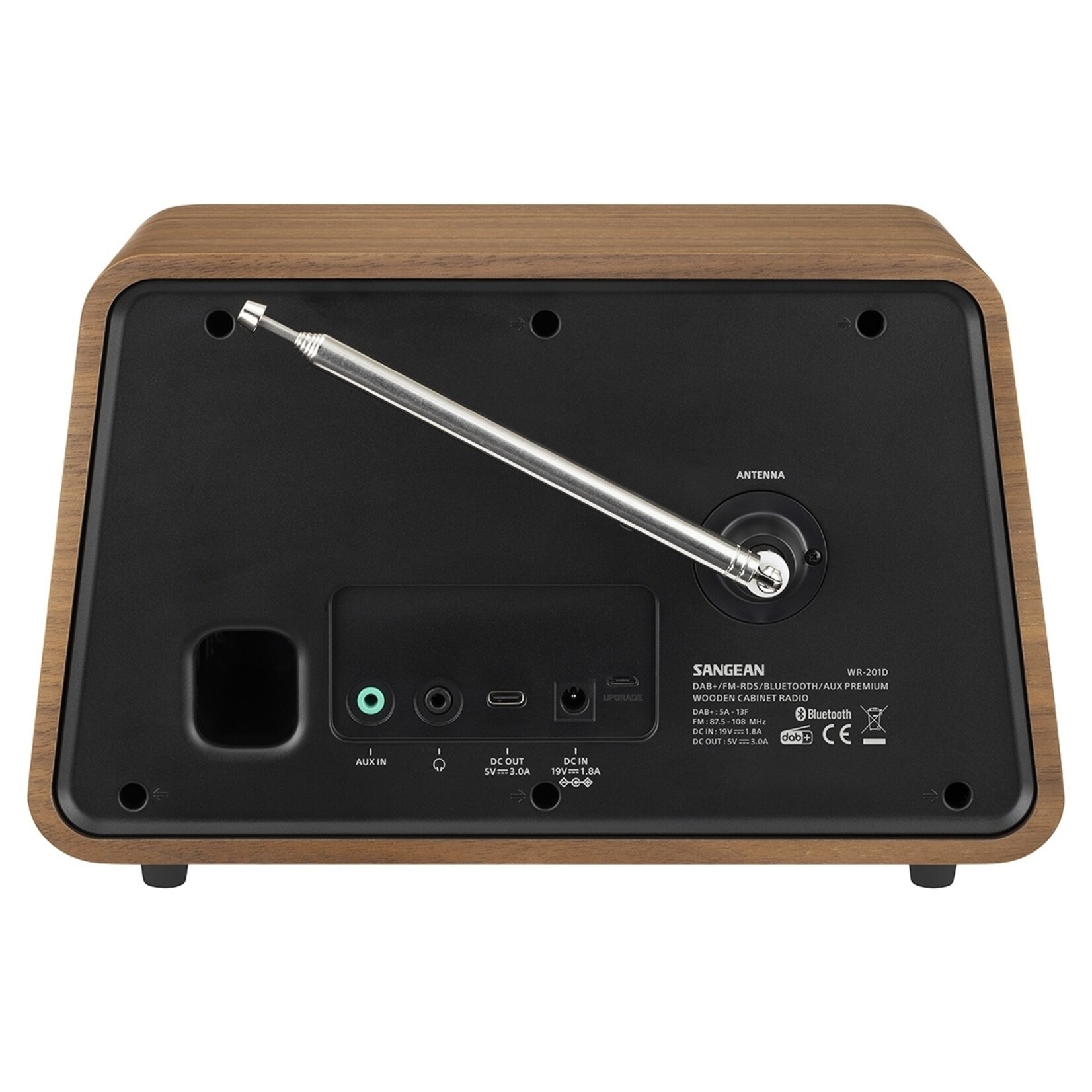 Sangean Sangean WR-201D Tafelradio met DAB+, Bluetooth. FM-radio en vele extra's