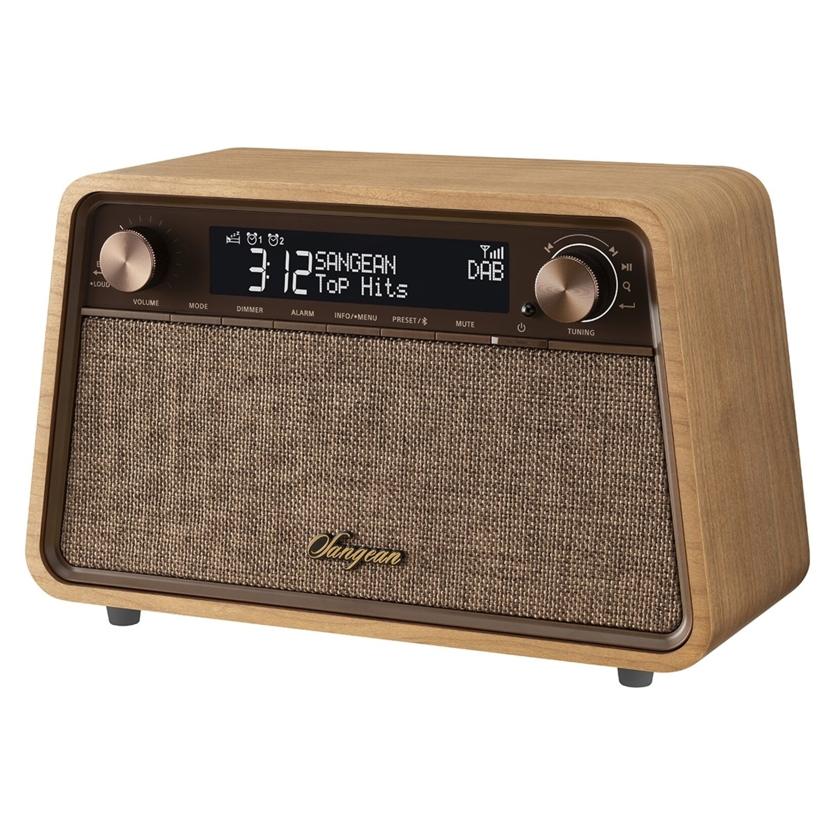 Sangean Sangean WR-201D Tafelradio met DAB+, Bluetooth. FM-radio en vele extra's