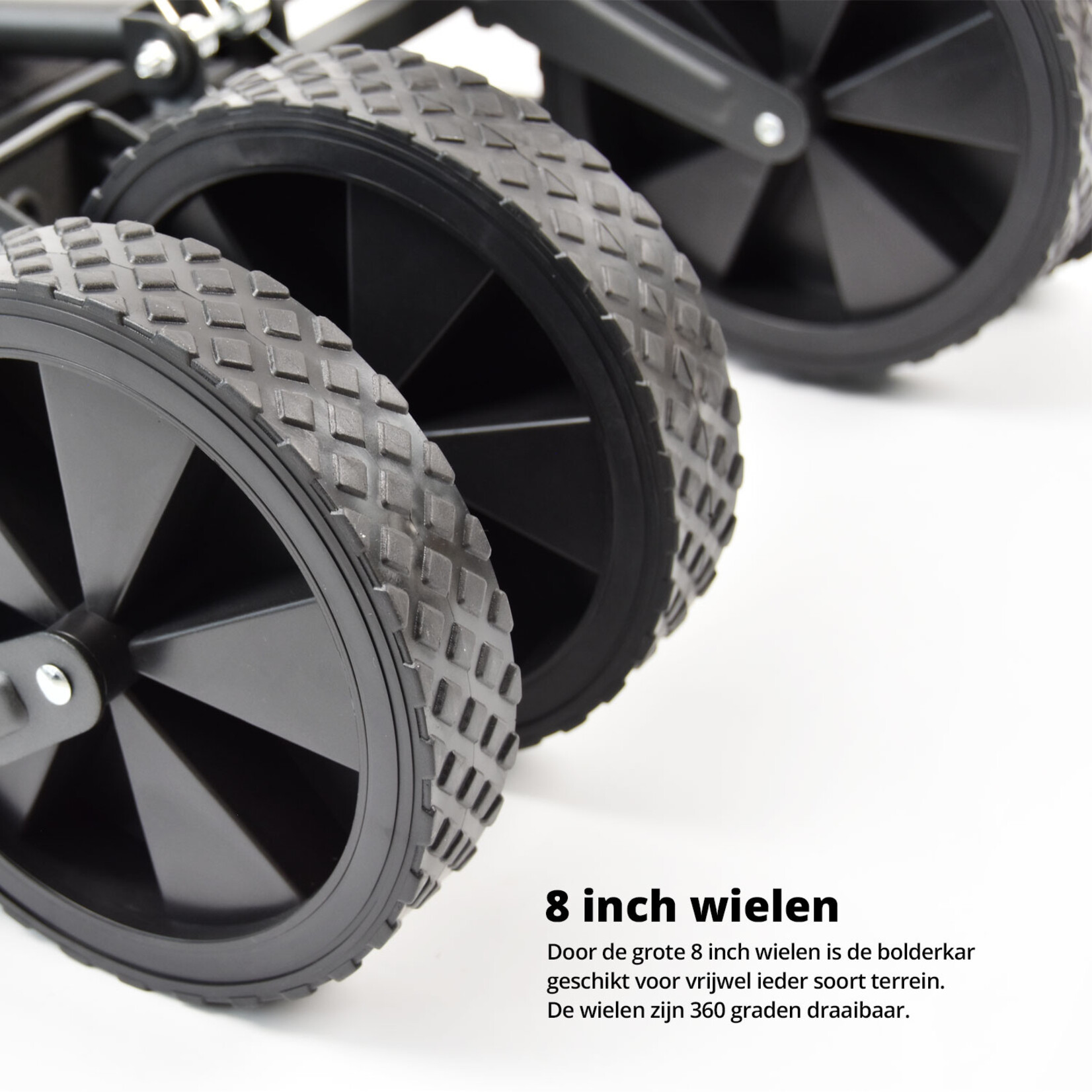 FlinQ FlinQ Opvouwbare Bolderkar – Draagkracht tot 90KG – Inhoud 100L