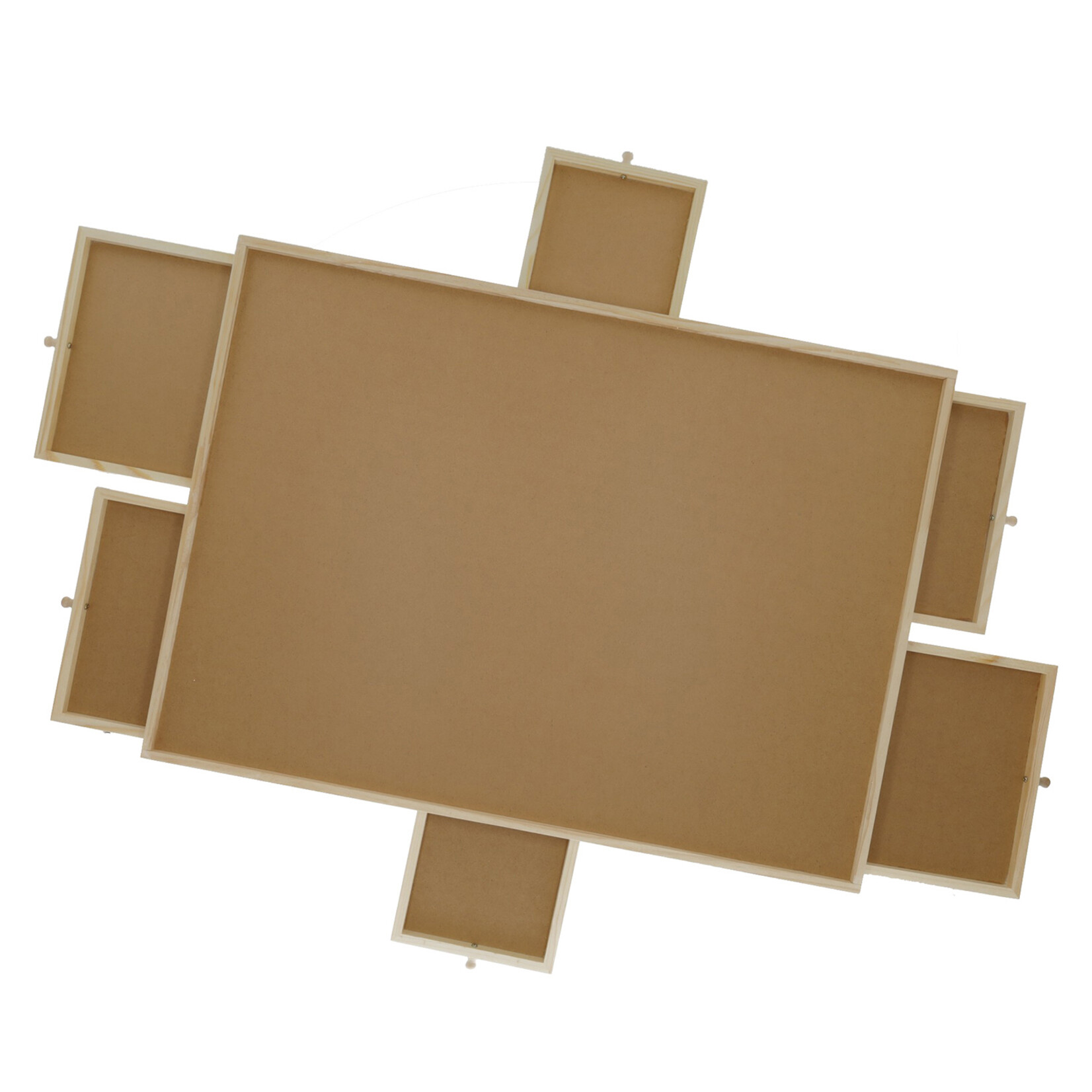 BREND BREND BR-2216 Puzzelplaat voor 1000 Stukjes – Puzzelplank met 6 Lades