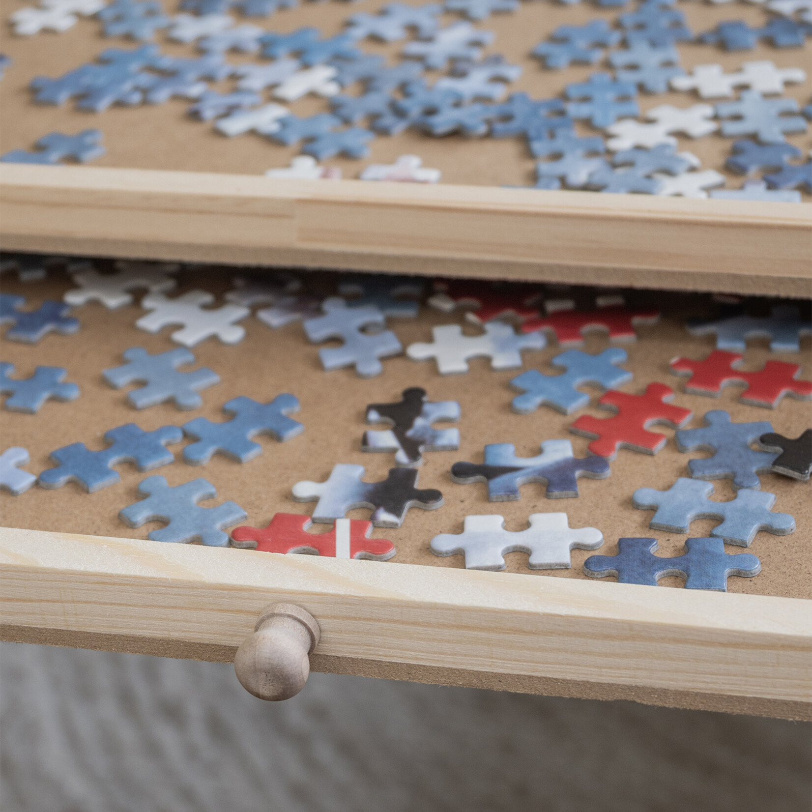 BREND BREND BR-2216 Puzzelplaat voor 1000 Stukjes – Puzzelplank met 6 Lades