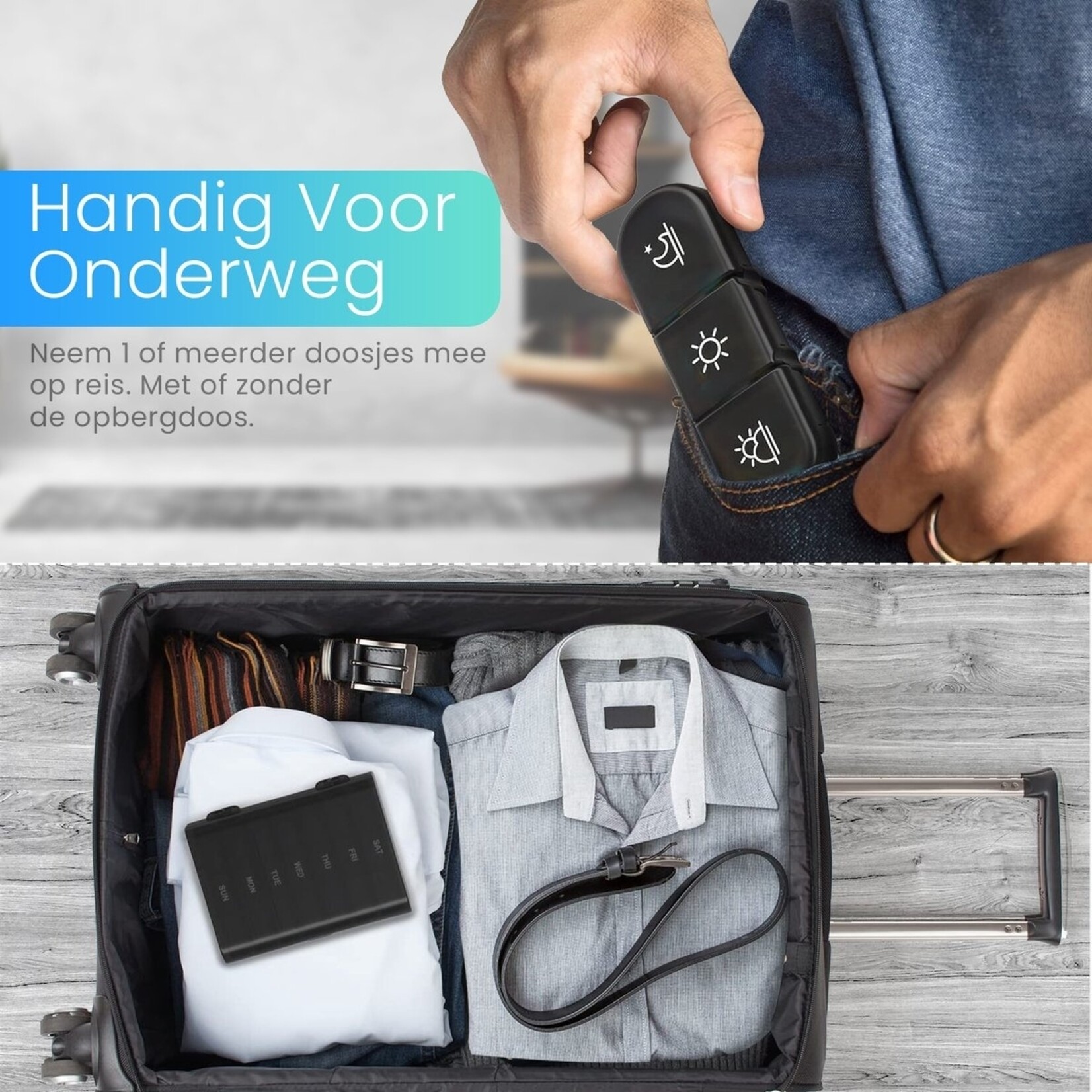 GEASY GEASY Klein Pillendoosje voor 7 dagen