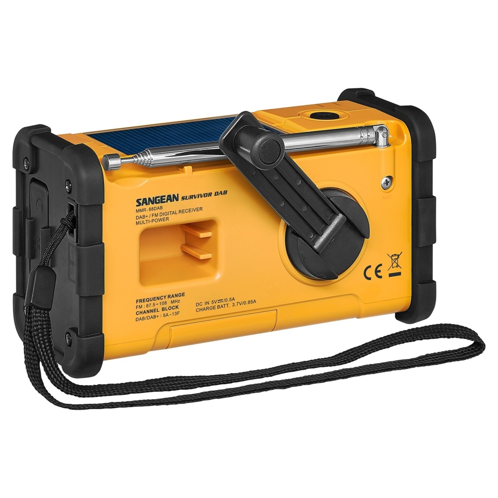 Sangean Sangean MMR-88DAB Survivor DAB+/FM Noodradio met Oplaadbare Batterij