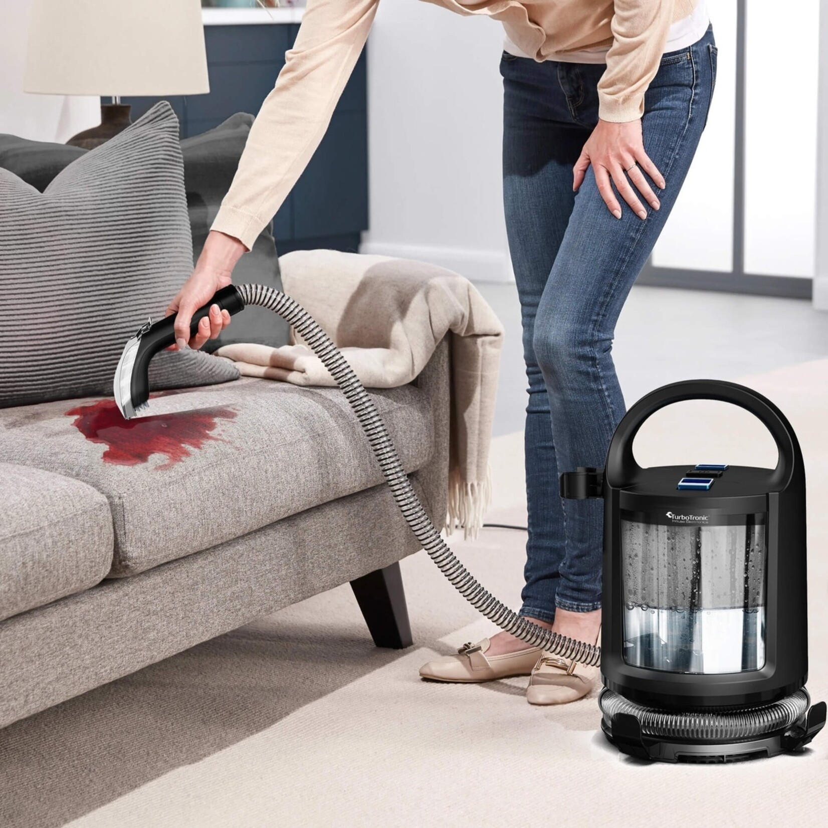 TurboTronic TurboTronic AQV600 Draagbare Bekledings- en Tapijtreiniger