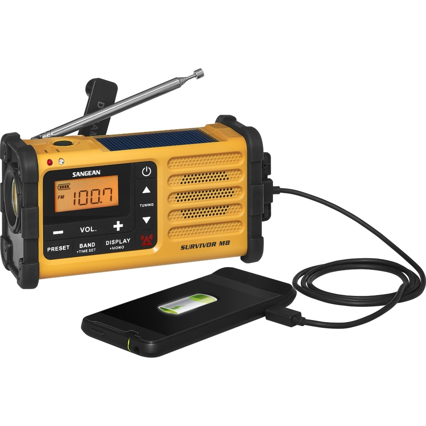 Sangean Sangean MR-88FM Survivor AM/FM Noodradio met Oplaadbare Batterij