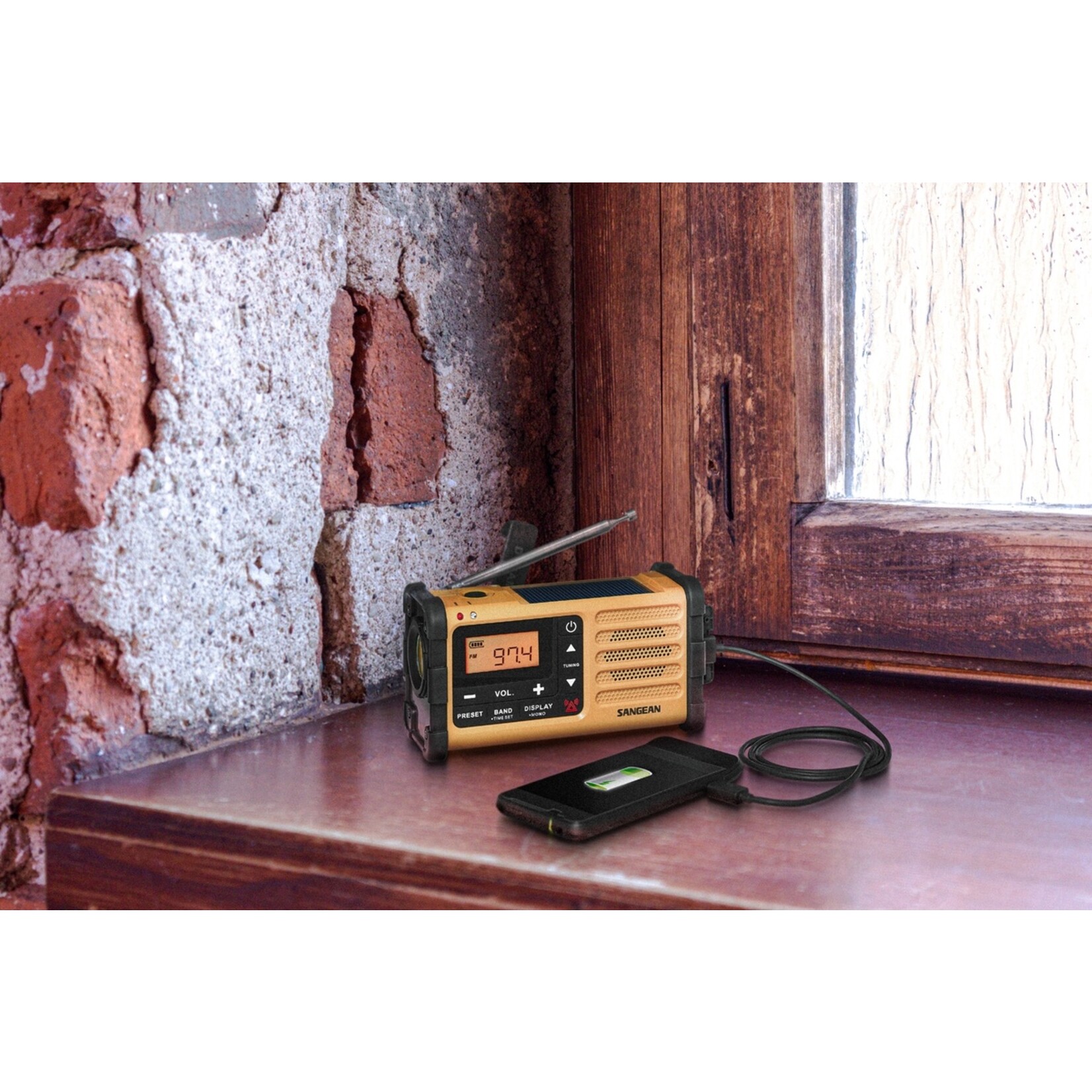 Sangean Sangean MR-88FM Survivor AM/FM Noodradio met Oplaadbare Batterij