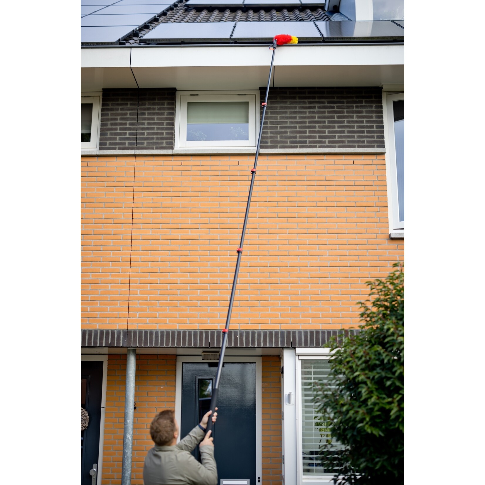 Shine for your daily cleaning Shine Dakgootborstelopzetstuk voor Wasborstel – Reinigt Dakgoten