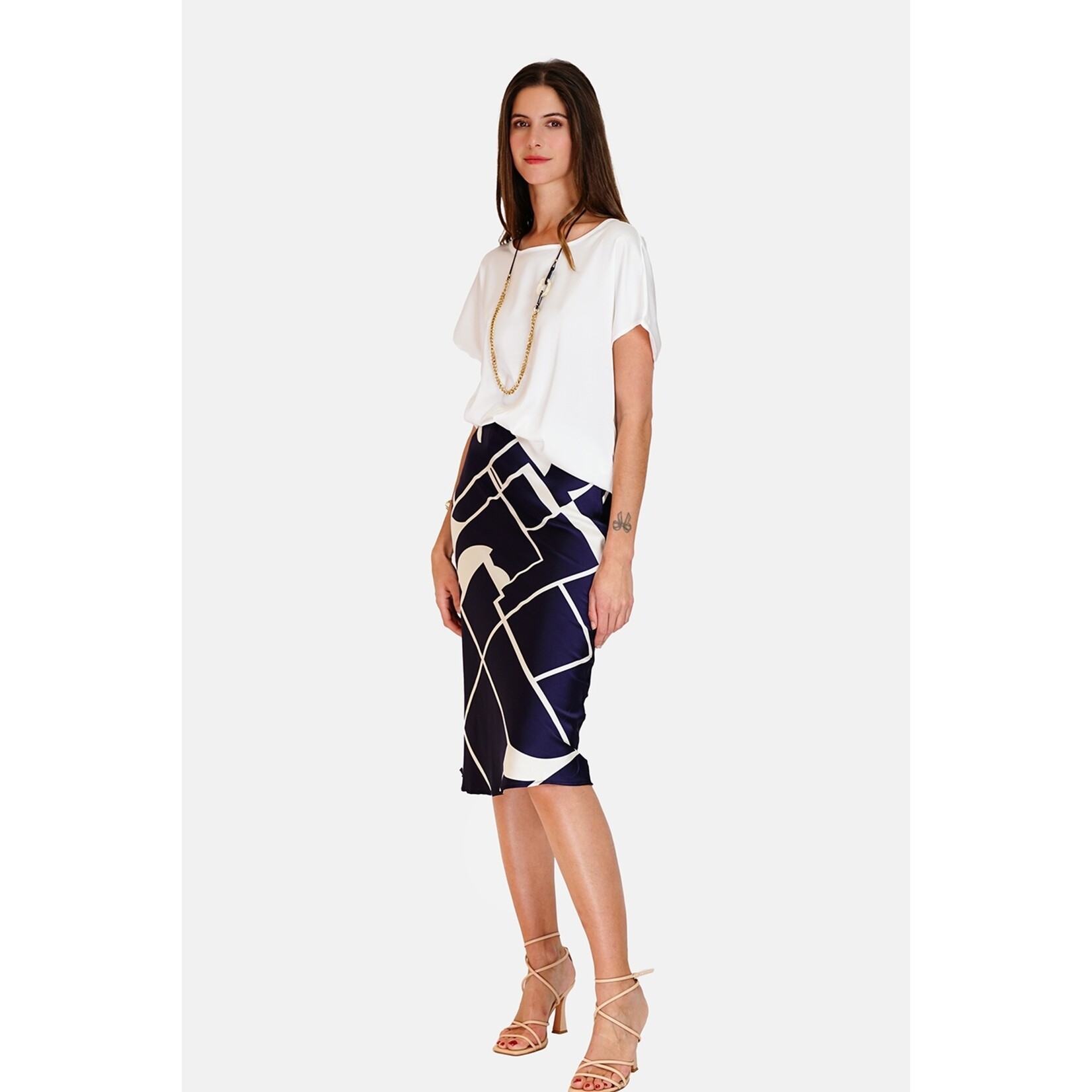 William de Faye William de Faye Wide Round Neck Top voor Dames
