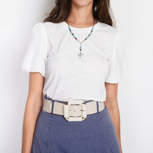 William de Faye William de Faye Short Sleeve Crew Neck T-shirt voor Dames
