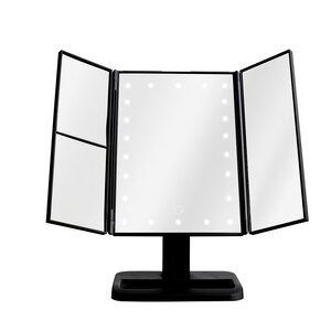 Nexxt Nexxt Make-up Spiegel met LED Licht - Opvouwbaar en Vergroting 2x/3x