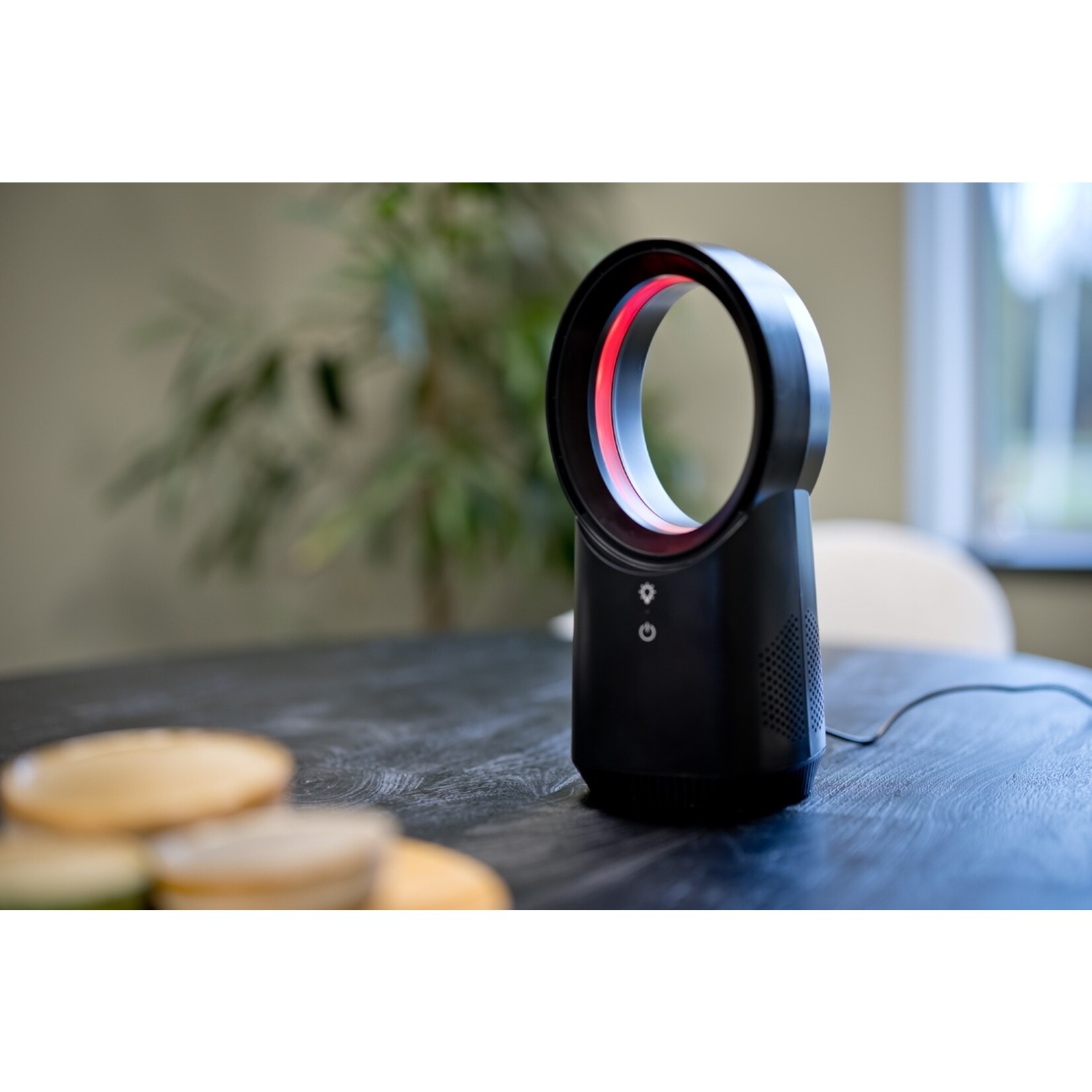 Nexxt Nexxt Draadloze Ventilator zonder Bladen met LED Verlichting – 3 Snelheden