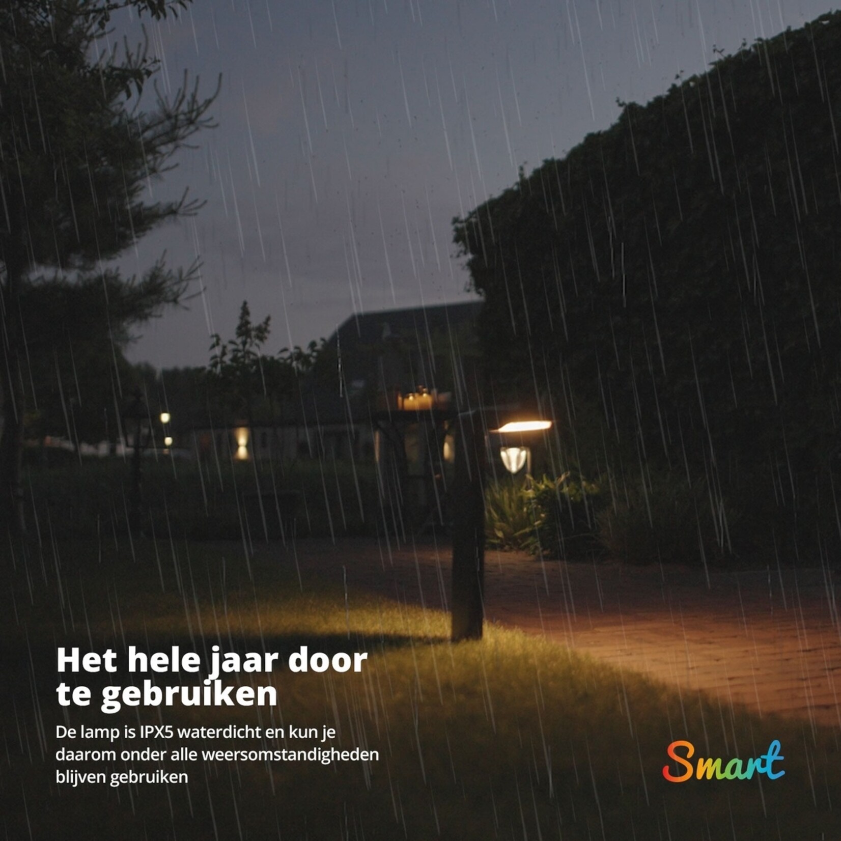 FlinQ FlinQ Smart Outdoor Gaia 2 Draadloze Buitenlampen op Zonne-energie met App