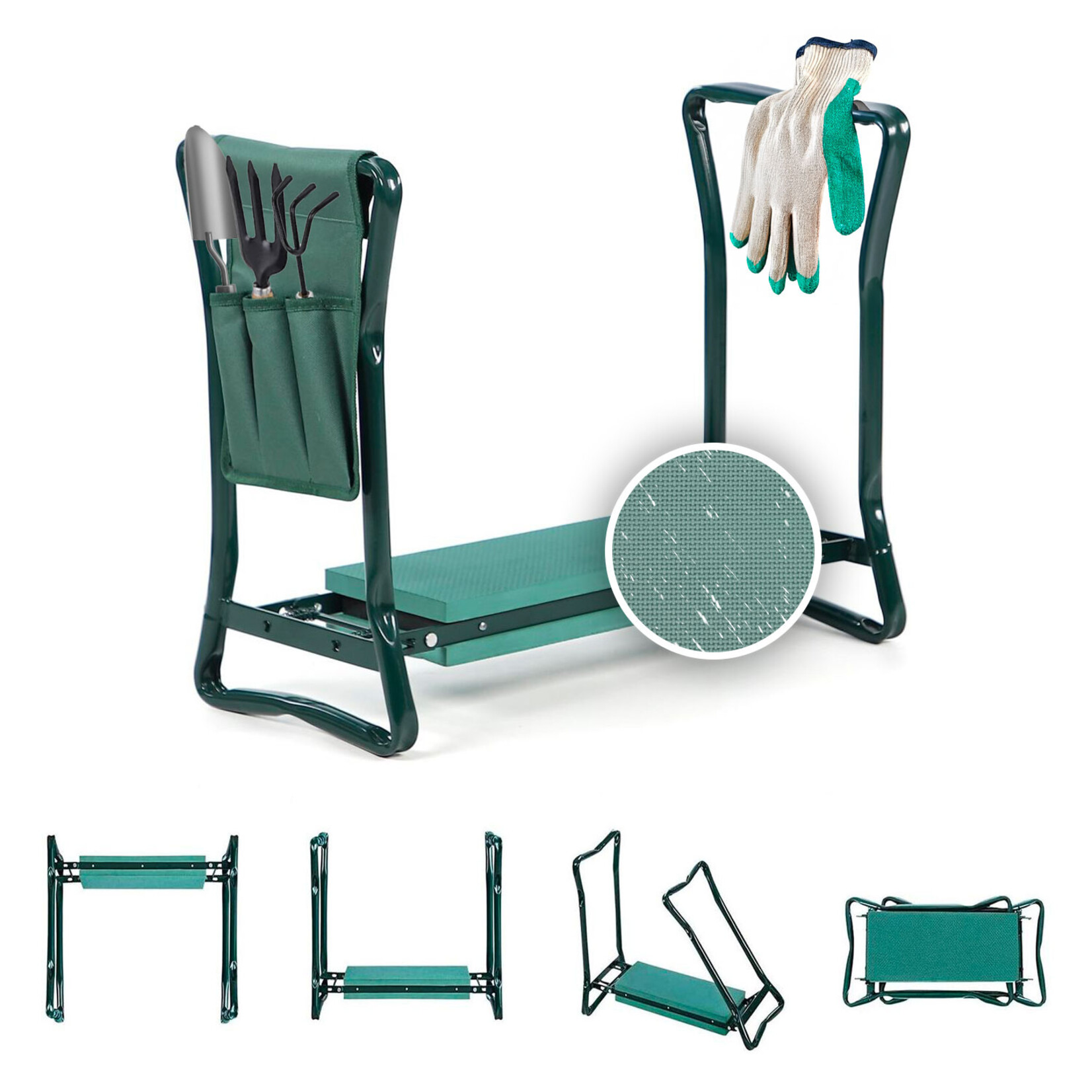 FlinQ FlinQ Garden Kneeler Seat Inklapbare Tuinkruk met Kniesteun