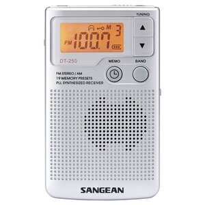 Sangean Sangean DT-250 Pocketradio op Batterijen – AM/FM Stereo Noodradio