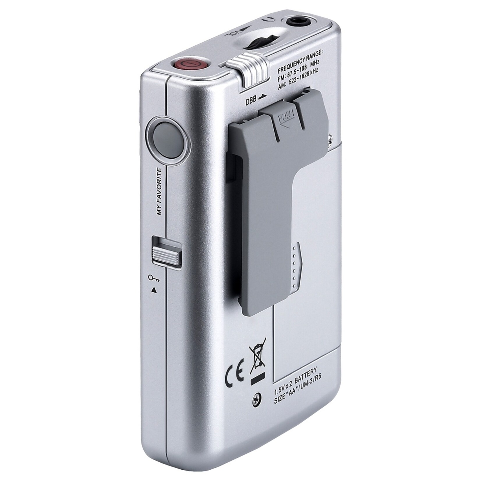 Sangean Sangean DT-250 Pocketradio op Batterijen – AM/FM Stereo Noodradio