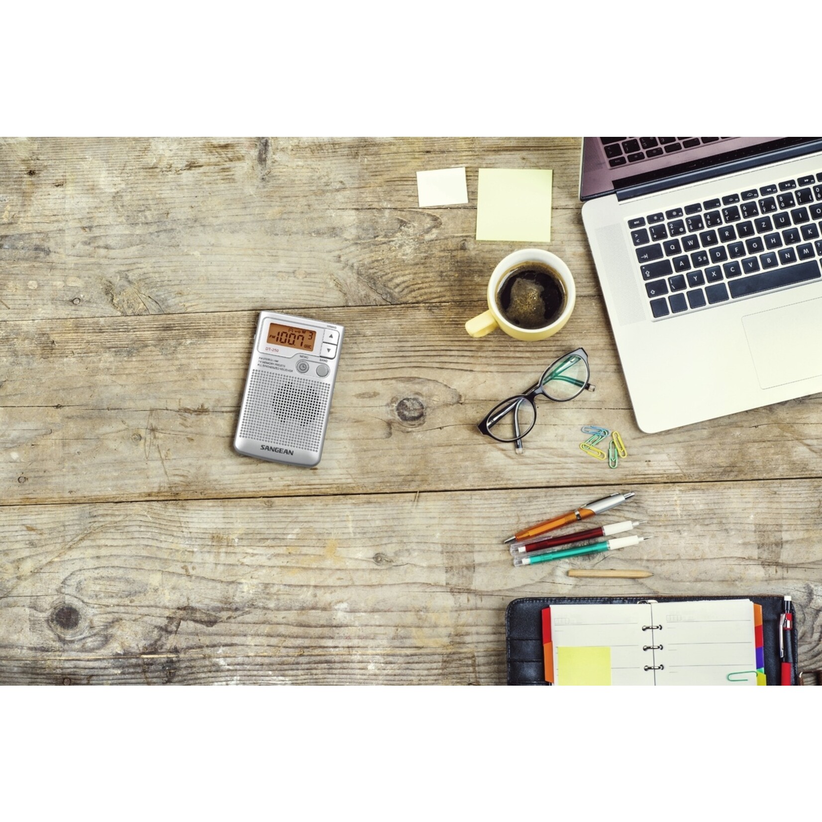 Sangean Sangean DT-250 Pocketradio op Batterijen – AM/FM Stereo Noodradio
