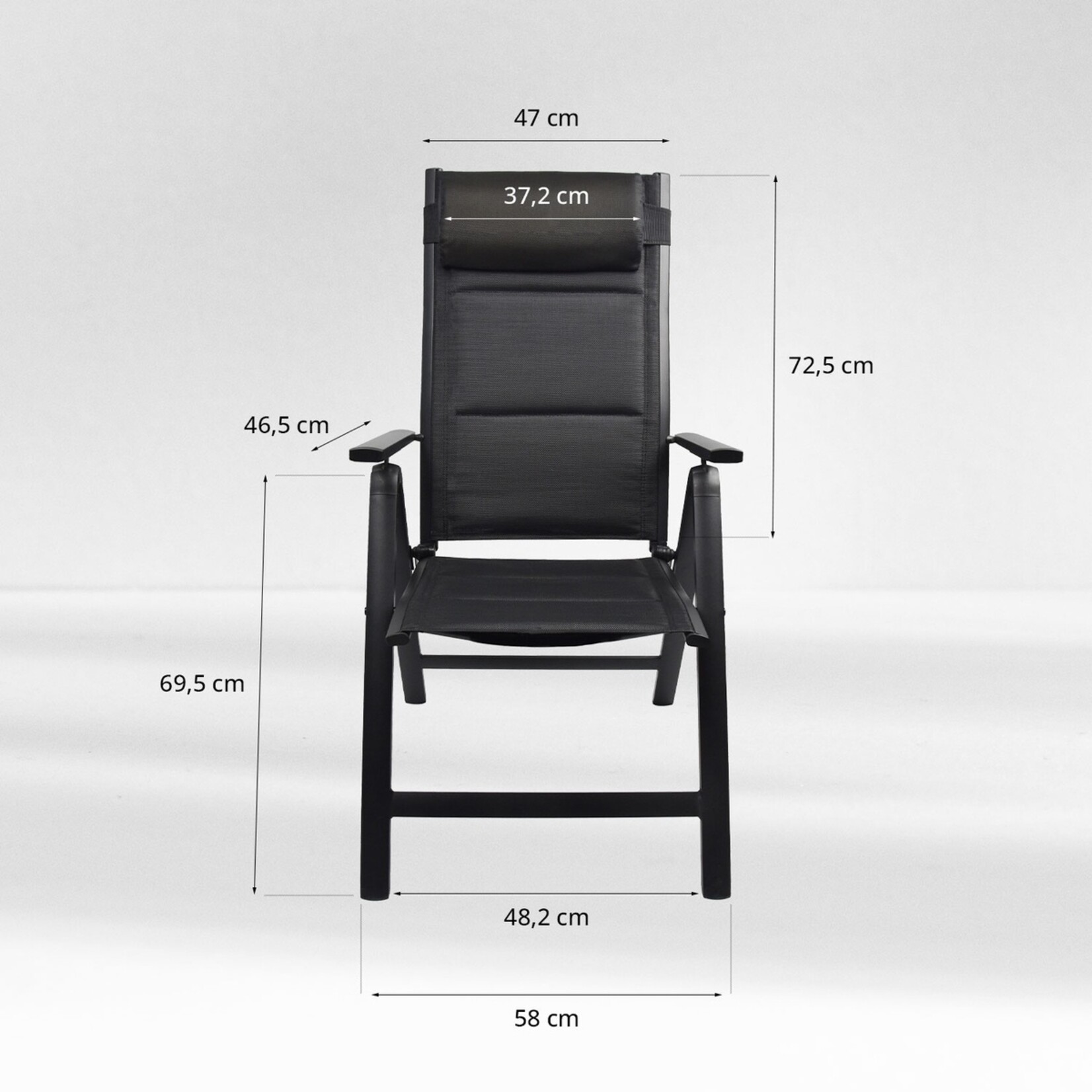 FlinQ FlinQ Vylora Verstelbare Tuinstoelen in 6 Standen – Set van 2