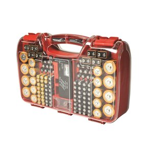 Orange Planet Battery Daddy Batterij-opbergbox met Tester